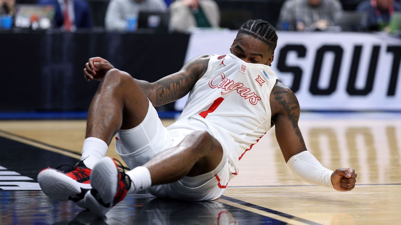 Houston loses to Duke in Sweet 16 of NCAA tournament after Jamal Shead injury.