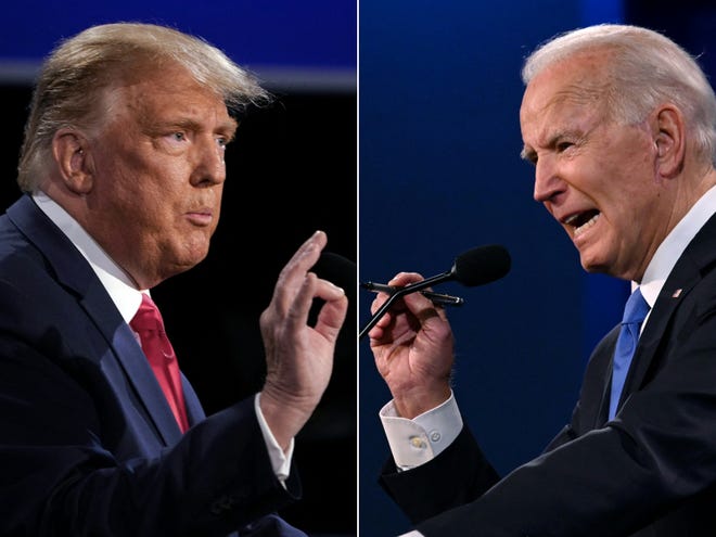 Donald Trump posts video online showing Biden hogtied